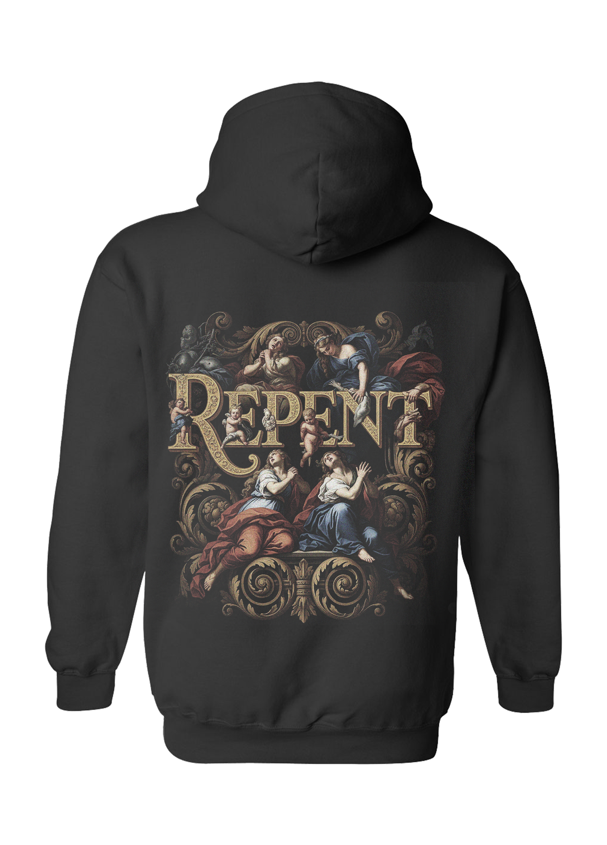 Repent Heavy Blend Black Hoodie