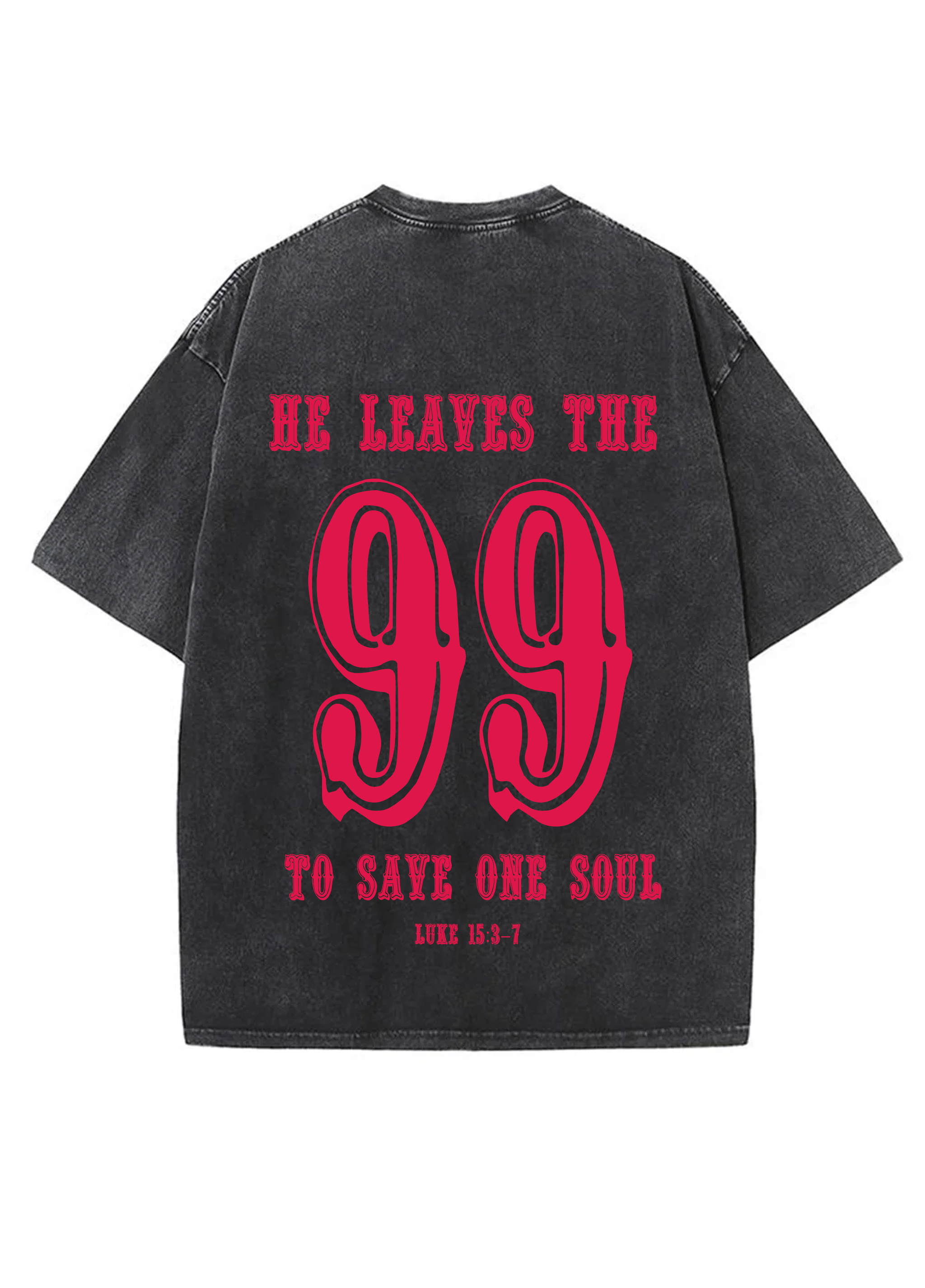 Oversized He Leaves the 99 Graphic Vintage T-Shirt