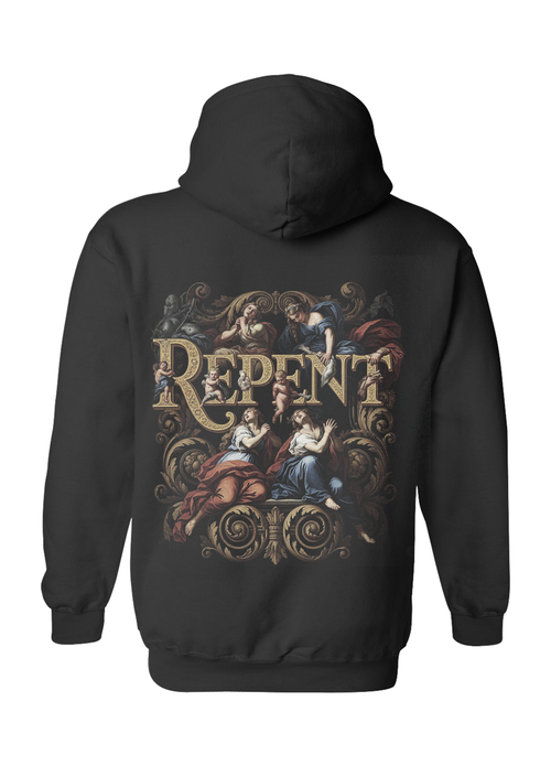 Repent Heavy Blend Black Hoodie